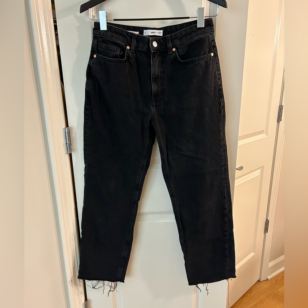 Mango high waist straight jeans